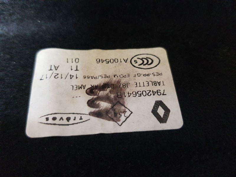 Recambio de bandeja trasera para renault captur i (j5_, h5_) 1.2 tce 120 referencia OEM IAM 794205641R  