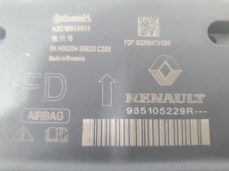 Recambio de kit airbag para renault captur ii (hf_) tce 100 (hfmt) referencia OEM IAM 985707003R C/ SALPICADERO Y PRETENSORES 98