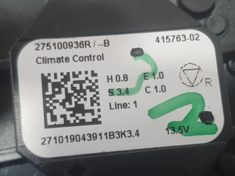 Recambio de mando climatizador para renault captur ii (hf_) tce 100 (hfmt) referencia OEM IAM   