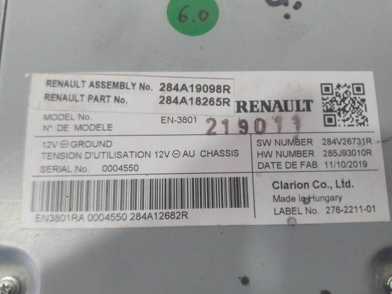 Recambio de modulo electronico para renault captur ii (hf_) tce 100 (hfmt) referencia OEM IAM   