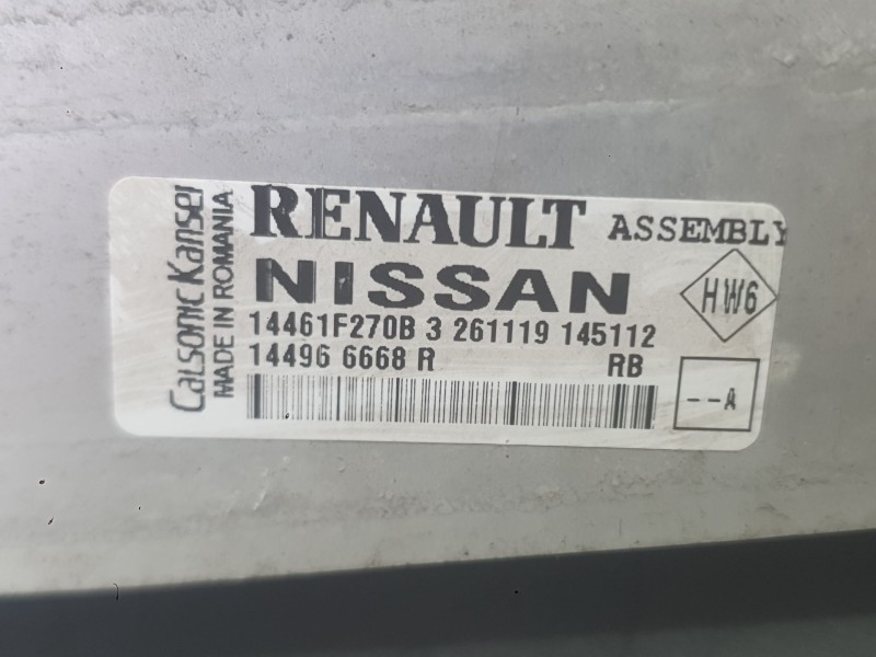 Recambio de intercooler para renault captur ii (hf_) tce 100 (hfmt) referencia OEM IAM 144966668R  