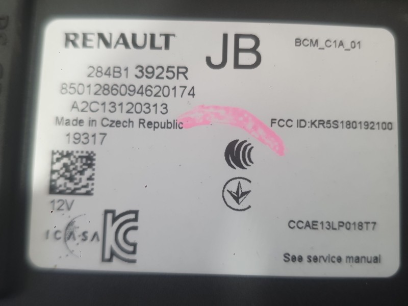 Recambio de modulo electronico para renault captur ii (hf_) tce 100 (hfmt) referencia OEM IAM 384B13925R  