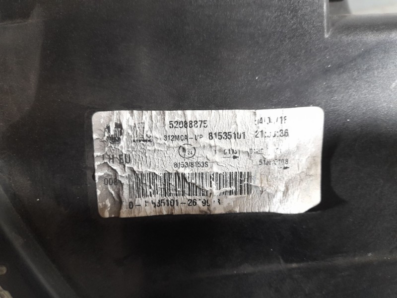 Recambio de faro izquierdo para fiat 500 (312_) 0.9 (312axm1b) referencia OEM IAM 52088875 81535101 