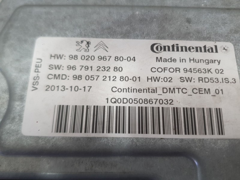 Recambio de centralita start / stop para citroën c4 grand picasso ii (da_, de_) 1.6 hdi / bluehdi 115 referencia OEM IAM   