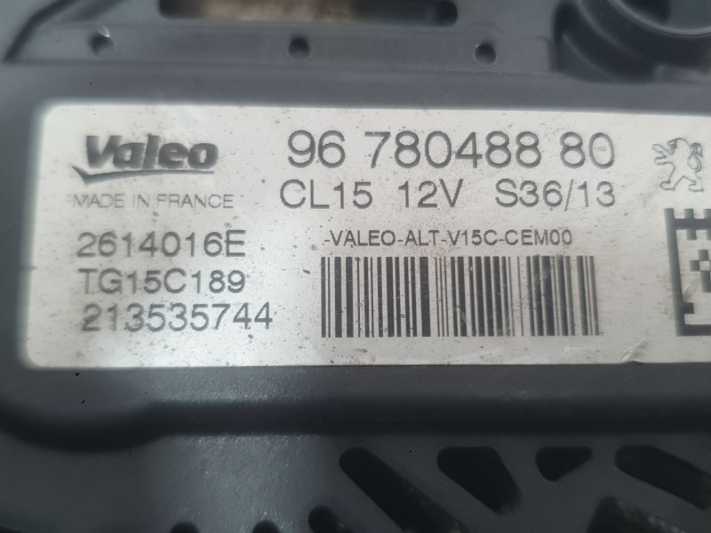 Recambio de alternador para peugeot 5008 (0u_, 0e_) 1.6 bluehdi 115 referencia OEM IAM 9678048880  