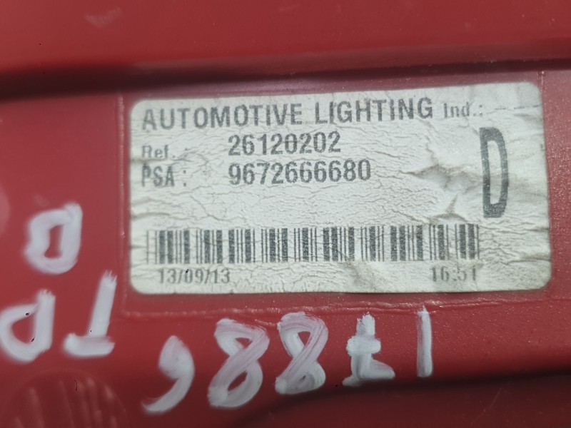 Recambio de piloto trasero derecho para peugeot 5008 (0u_, 0e_) 1.6 bluehdi 115 referencia OEM IAM 6351KH  