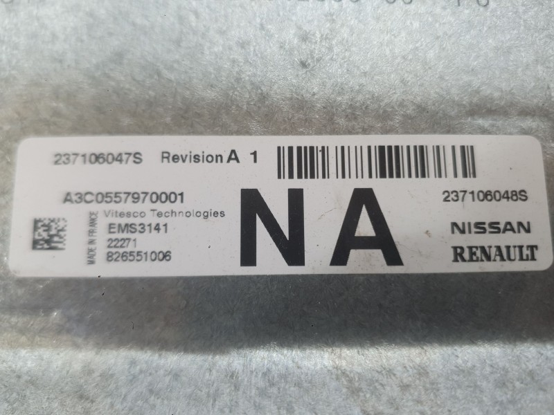 Recambio de centralita motor uce para renault clio v (b7_) 1.0 lpg (b7mt) referencia OEM IAM   