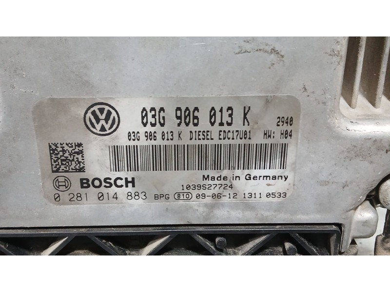 Recambio de centralita motor uce para seat ibiza iv sc (6j1, 6p5) 1.9 tdi referencia OEM IAM 03G906013K  