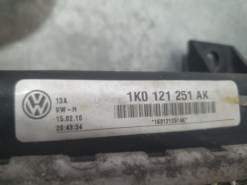Recambio de radiador agua para seat leon (1p1) 1.9 tdi referencia OEM IAM 1K0121251AK  