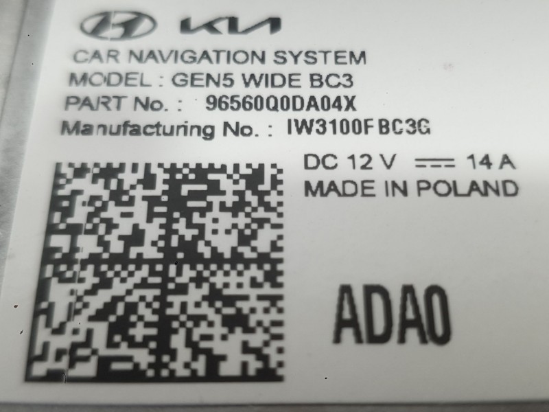 Recambio de sistema navegacion gps para hyundai i20 iii (bc3, bi3) 1.0 t-gdi referencia OEM IAM   