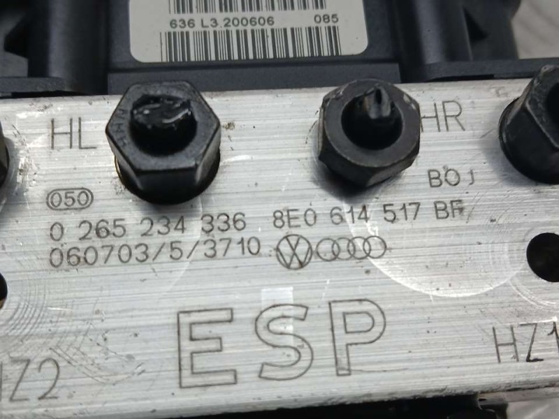 Recambio de abs para audi a4 berlina (8e) 1.8 t referencia OEM IAM 8E0614517BF 0265234336 BOSCH