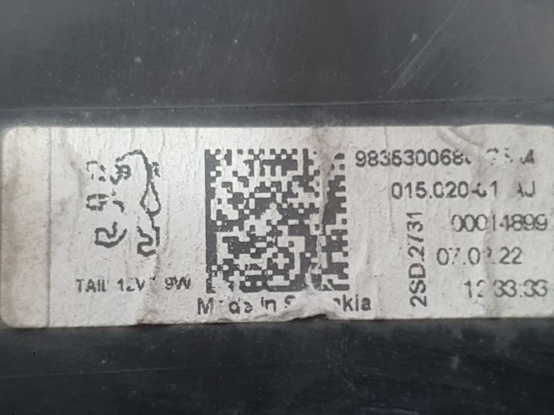 Recambio de piloto trasero izquierdo interior para peugeot 308 iii (fb_, fh_, fp_, f3_, fm_) bluehdi 130 (fbyhzl, fbyhzt) refere