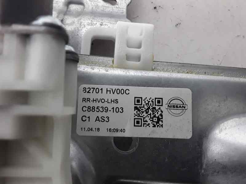 Recambio de elevalunas trasero izquierdo para nissan qashqai (j11) tekna referencia OEM IAM 82701HV00C 6 CABLES ELECTRICO