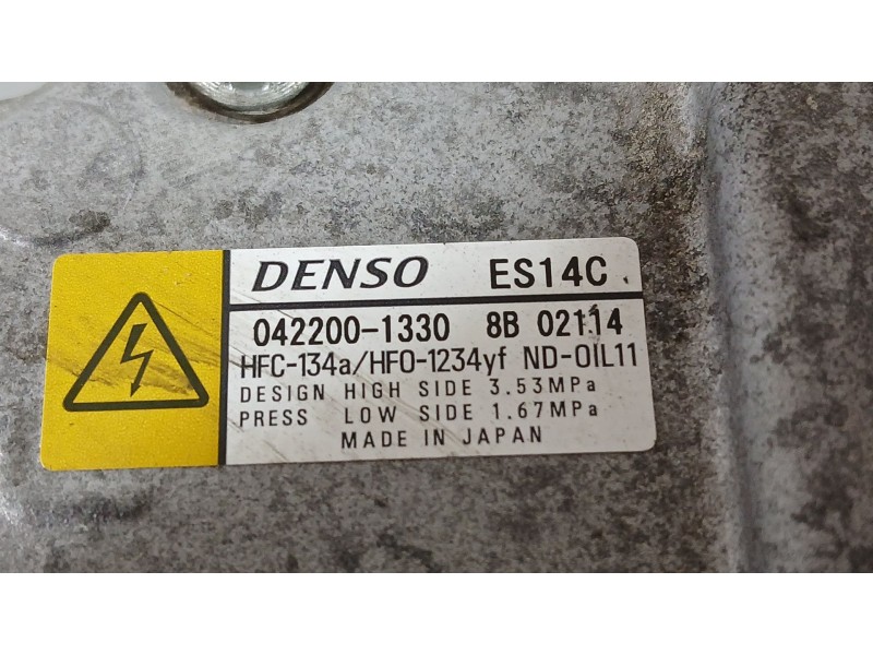 Recambio de compresor aire acondicionado para toyota auris (_e18_) 1.8 hybrid (zwe186_) referencia OEM IAM 8837047033  