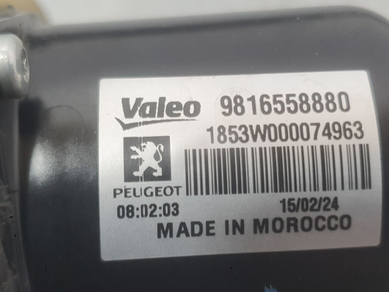 Recambio de motor limpia delantero para citroën berlingo furgón/monospace (k9) 1.5 bluehdi 100 referencia OEM IAM 9816558880  