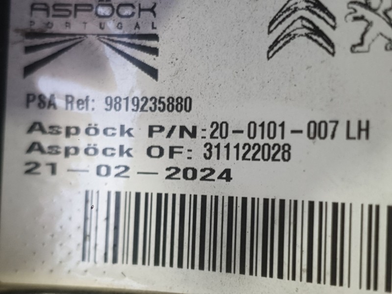 Recambio de piloto trasero izquierdo para citroën berlingo furgón/monospace (k9) 1.5 bluehdi 100 referencia OEM IAM 9819235880 T