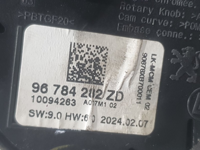 Recambio de mando multifuncion para citroën berlingo furgón/monospace (k9) 1.5 bluehdi 100 referencia OEM IAM   