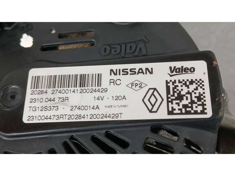 Recambio de alternador para dacia duster (hm_) 1.0 tce 100 (hmmt) referencia OEM IAM 231004473R  