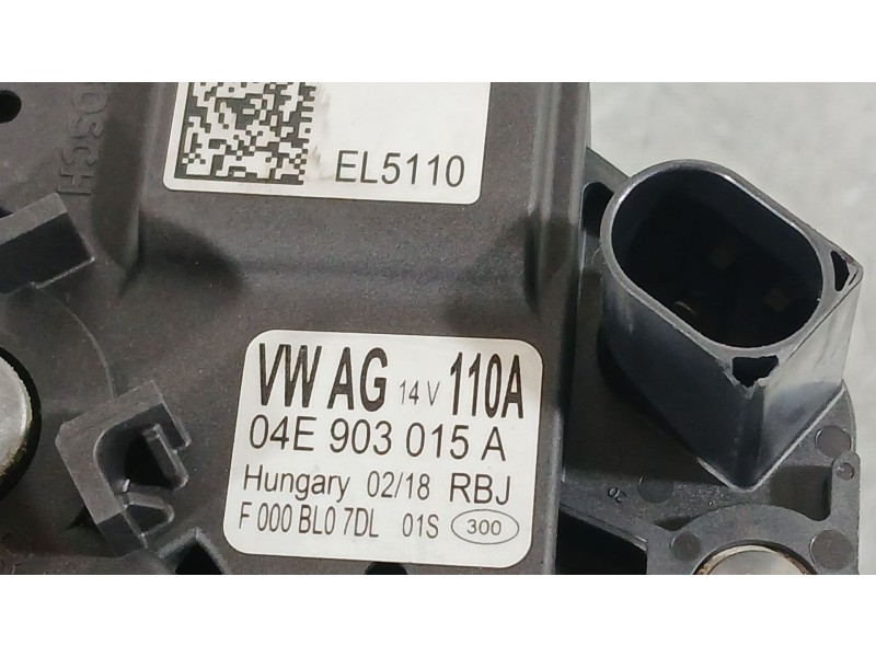 Recambio de alternador para seat leon st (5f8) 1.4 tgi referencia OEM IAM 04E903015GX 04E903015G 