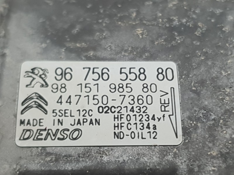 Recambio de compresor aire acondicionado para peugeot 208 tech edition blue hdi referencia OEM IAM 9815198580  