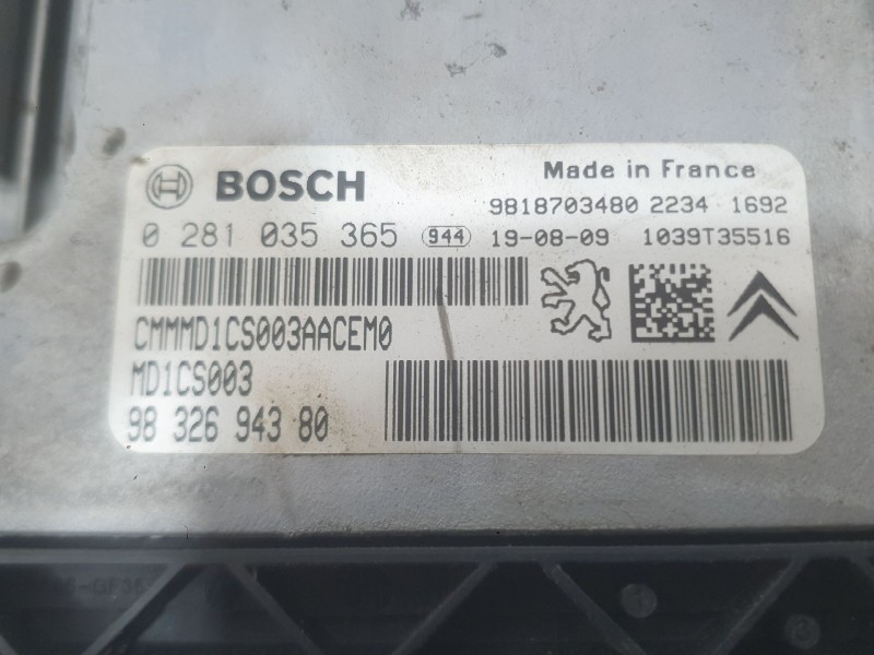 Recambio de centralita motor uce para peugeot 208 tech edition blue hdi referencia OEM IAM   