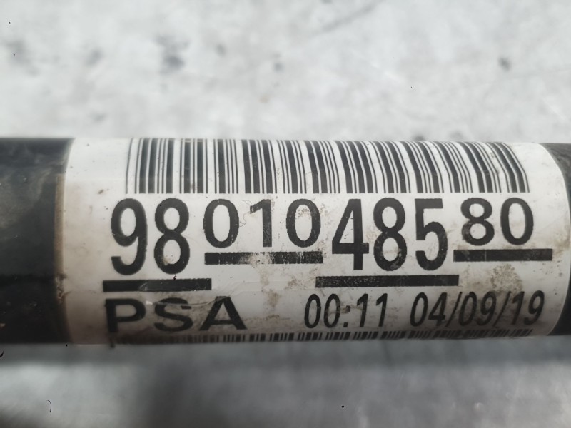Recambio de transmision delantera izquierda para peugeot 208 tech edition blue hdi referencia OEM IAM 9801048580  