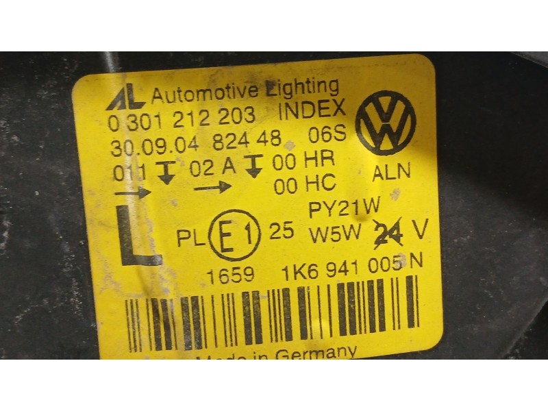 Recambio de faro izquierdo para volkswagen golf v (1k1) 1.6 referencia OEM IAM 1K6941029P  