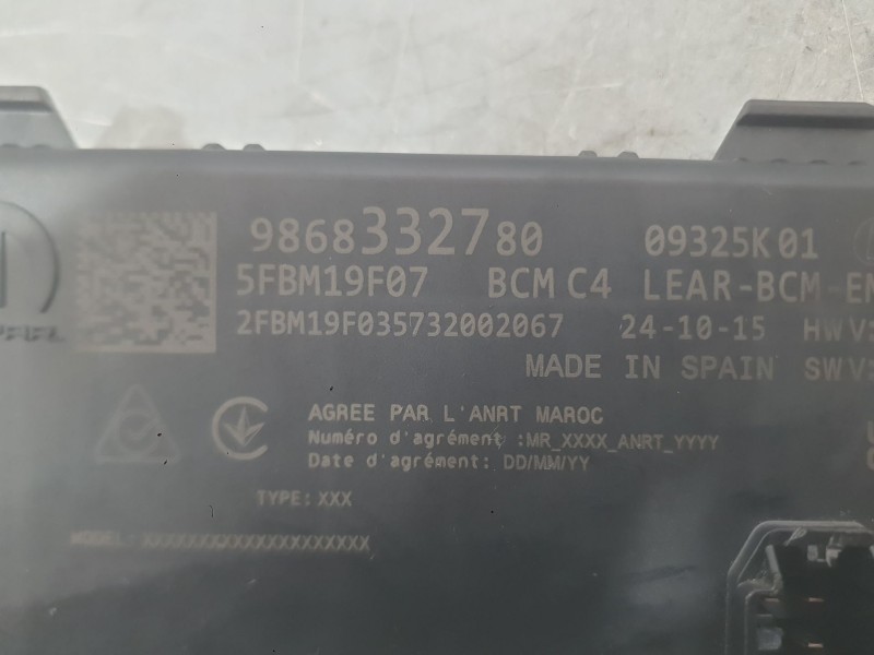 Recambio de modulo electronico para citroën c3 iv 1.2 puretech referencia OEM IAM   