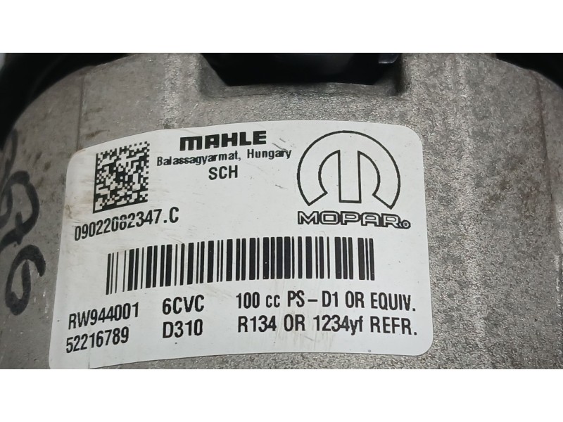 Recambio de compresor aire acondicionado para fiat doblo cargo (263_) 1.6 d multijet referencia OEM IAM 52061760  