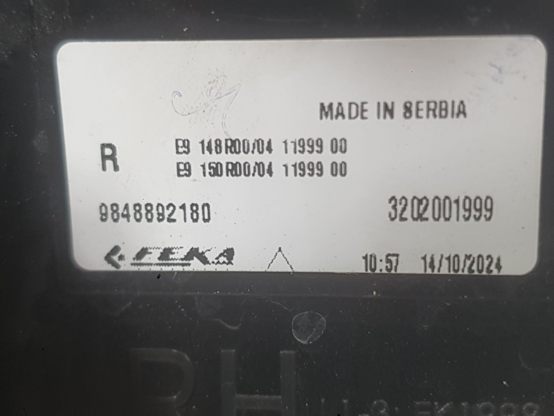 Recambio de piloto trasero derecho para citroën c3 iv 1.2 puretech referencia OEM IAM 9848892180  