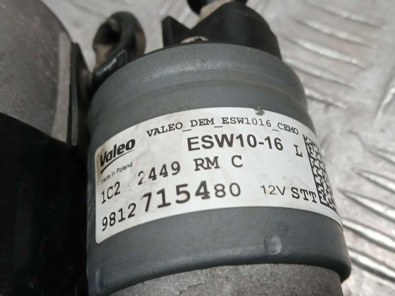Recambio de motor arranque para peugeot 208 (p2) allure referencia OEM IAM 9812715480 ESW1016 VALEO