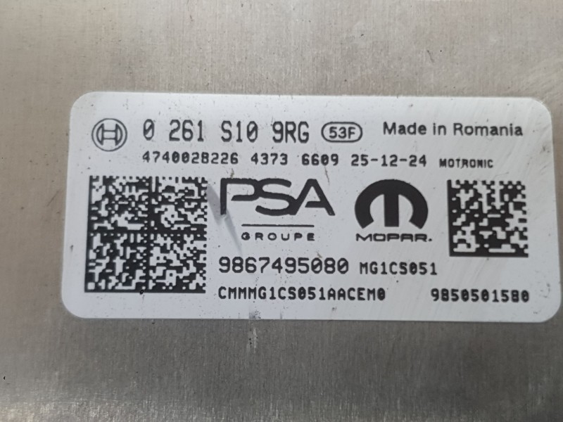 Recambio de centralita motor uce para peugeot 2008 ii (us_, us-, uy_, uj_, ur_, uc_) 2008 1.2 hybrid referencia OEM IAM 16696134