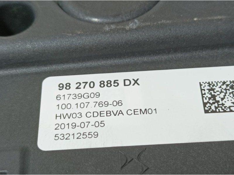 Recambio de palanca cambio para ds 3 crossback chic referencia OEM IAM 98270885DX 61739G09 AUTOMATICO