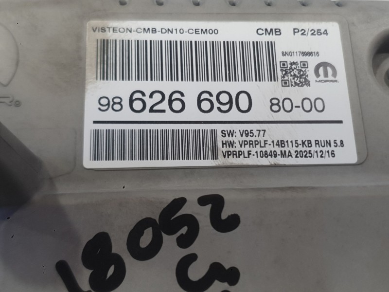 Recambio de cuadro instrumentos para peugeot 2008 ii (us_, us-, uy_, uj_, ur_, uc_) 2008 1.2 hybrid referencia OEM IAM 986303348
