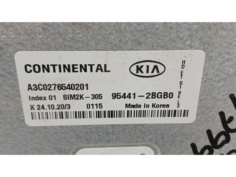 Recambio de centralita motor uce para kia niro i (de) 1.6 gdi hybrid referencia OEM IAM   