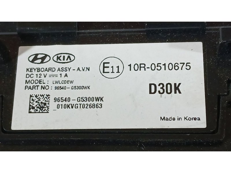 Recambio de mando radio para kia niro i (de) 1.6 gdi hybrid referencia OEM IAM   