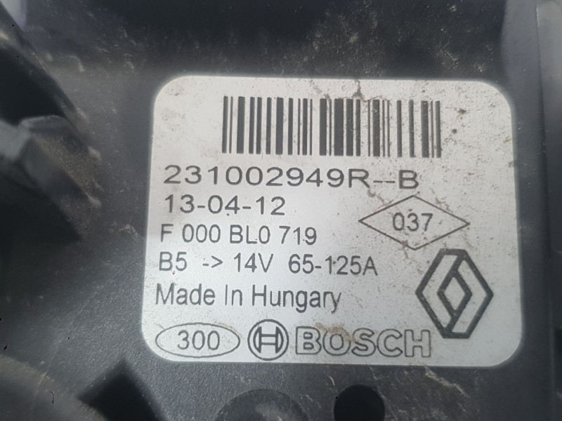 Recambio de alternador para dacia lodgy (js_) 1.5 dci referencia OEM IAM 231002949R  