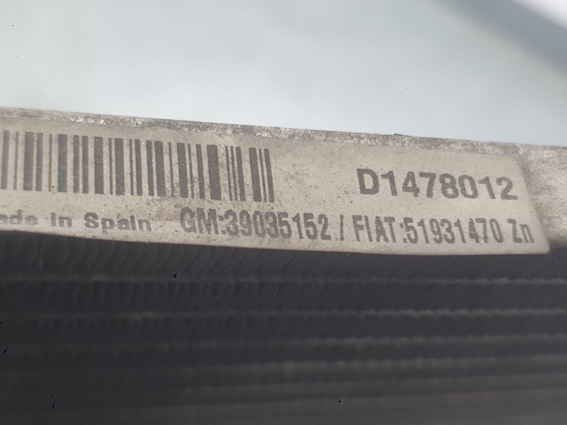Recambio de condensador / radiador aire acondicionado para opel corsa e (x15) 1.4 (08, 68) referencia OEM IAM 95530541  