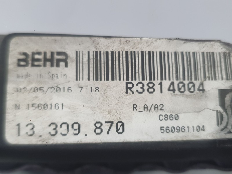 Recambio de radiador agua para opel corsa e (x15) 1.4 (08, 68) referencia OEM IAM 95530546  