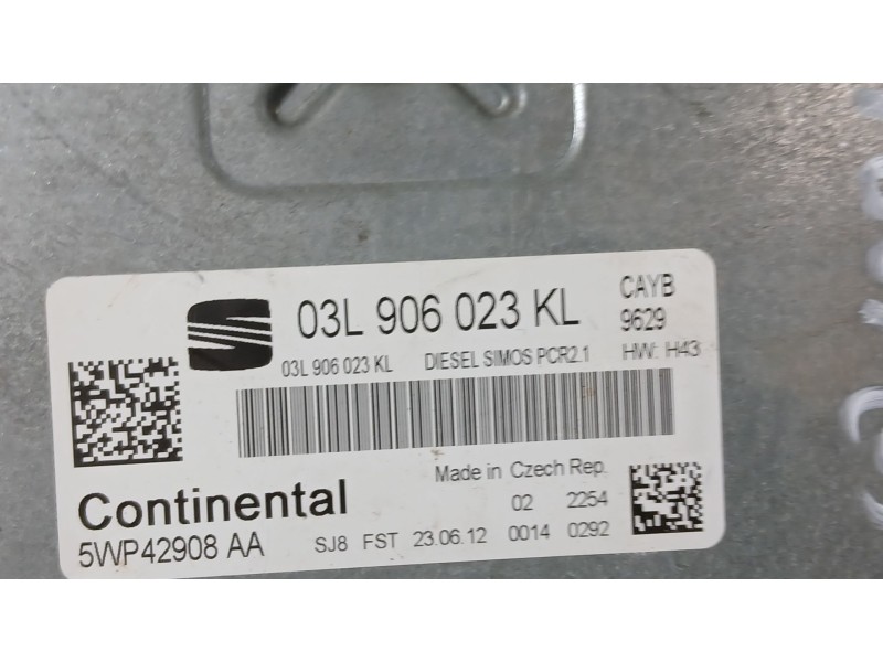 Recambio de centralita motor uce para seat leon (1p1) 1.6 tdi referencia OEM IAM 03L906023KL  