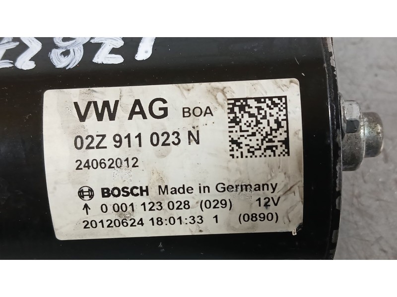 Recambio de motor arranque para seat leon (1p1) 1.6 tdi referencia OEM IAM 02Z911024KX  
