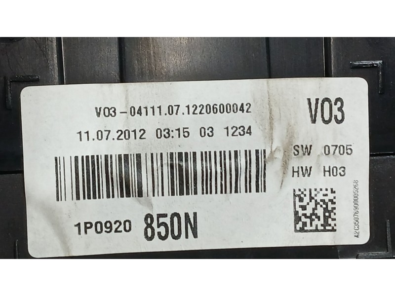 Recambio de cuadro instrumentos para seat leon (1p1) 1.6 tdi referencia OEM IAM 1P0920853DX  
