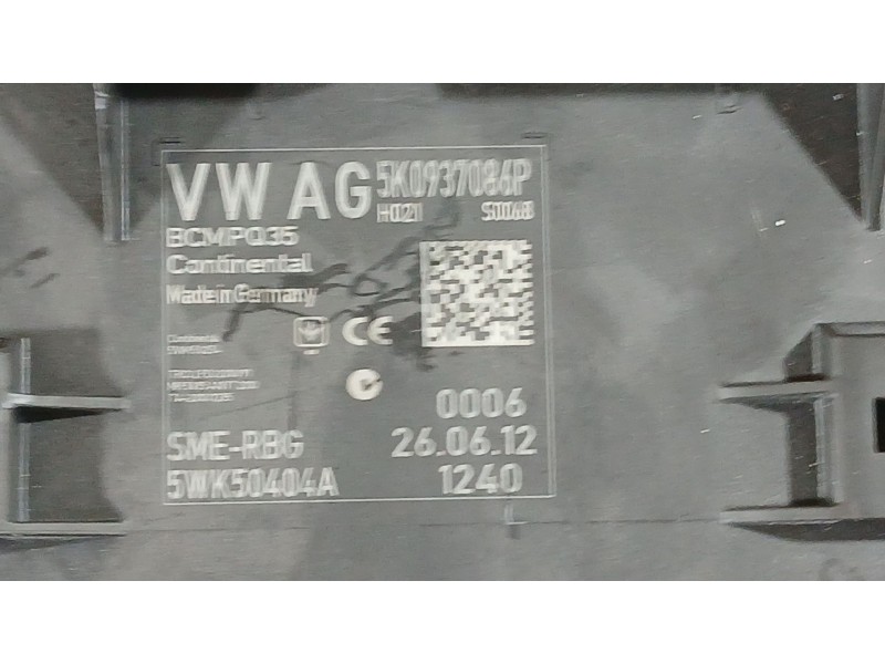 Recambio de caja reles / fusibles para seat leon (1p1) 1.6 tdi referencia OEM IAM 1K0937125A  