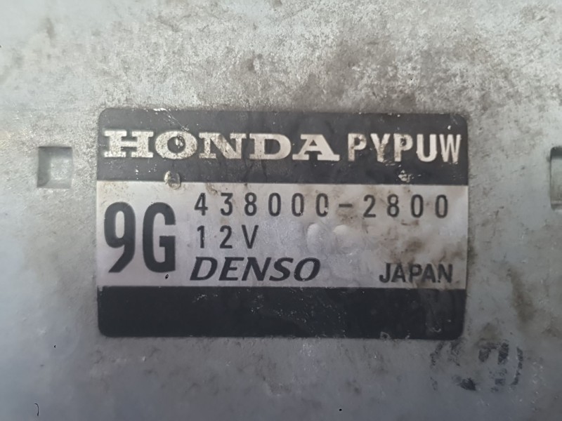 Recambio de motor arranque para honda civic x hatchback (fc_, fk_) 1.0 vtec (fk6) referencia OEM IAM 312005AYH01 4380002800 DENS