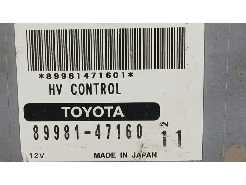 Recambio de centralita motor uce para toyota prius (hw2) 1.5 hybrid (hw20) referencia OEM IAM   