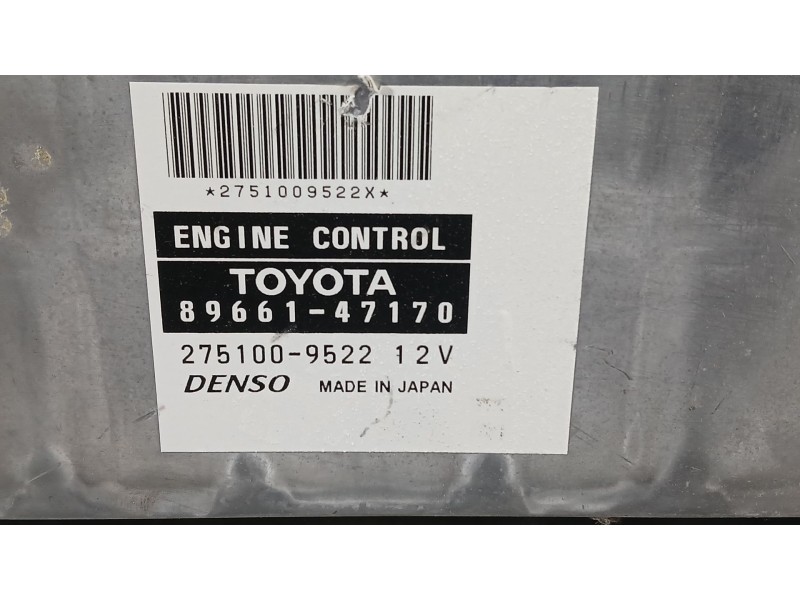 Recambio de centralita motor uce para toyota prius (hw2) 1.5 hybrid (hw20) referencia OEM IAM   