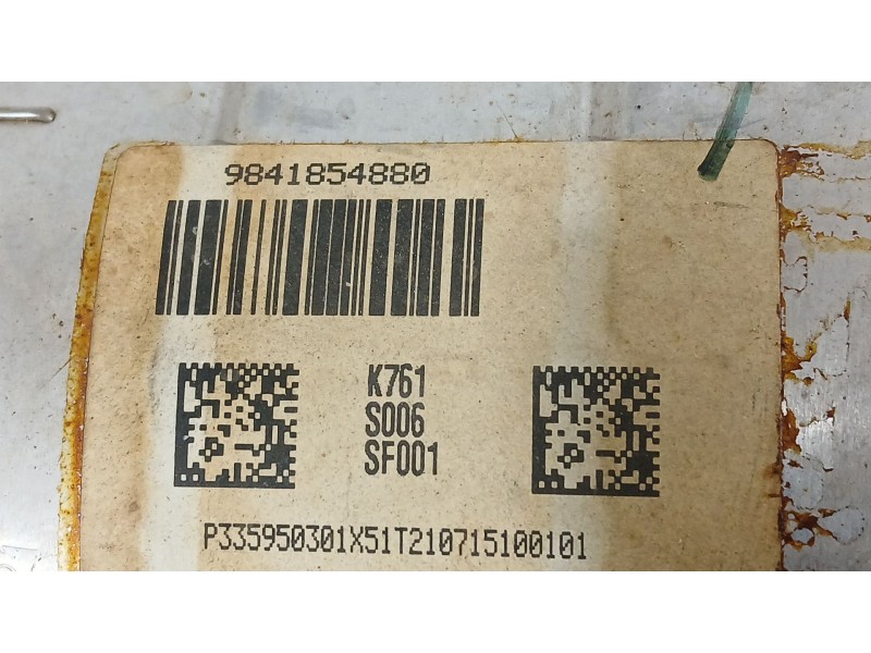 Recambio de filtro de particulas para peugeot rifter 1.5 bluehdi 100 referencia OEM IAM 9841854880  