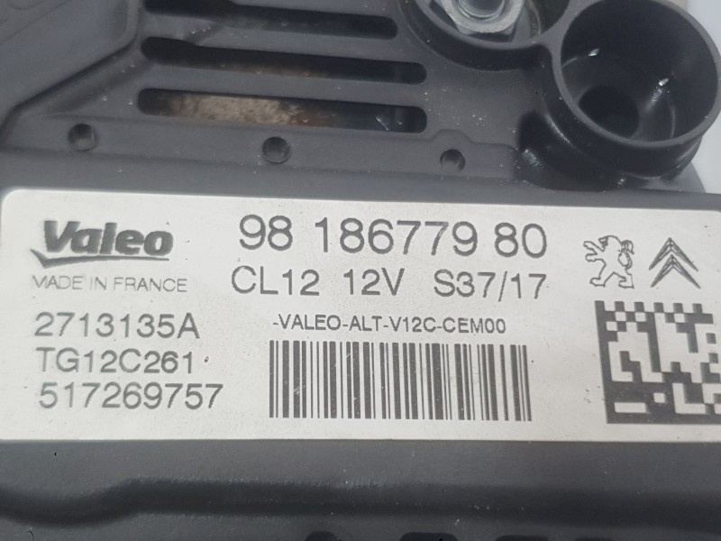 Recambio de alternador para peugeot 3008 ii suv (mc_, mr_, mj_, m4_) 1.2 thp/ puretech 130 (mrhnsm, mrhnsu, mrhnsj, mrhnyw,... r