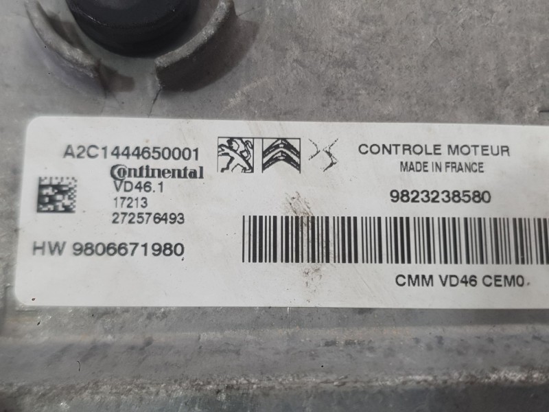 Recambio de centralita motor uce para peugeot 3008 ii suv (mc_, mr_, mj_, m4_) 1.2 thp/ puretech 130 (mrhnsm, mrhnsu, mrhnsj, mr