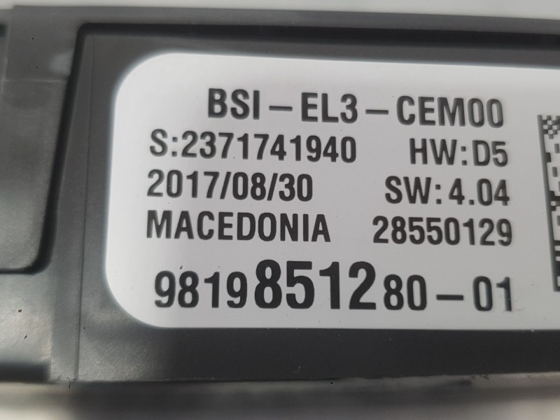 Recambio de caja reles / fusibles para peugeot 3008 ii suv (mc_, mr_, mj_, m4_) 1.2 thp/ puretech 130 (mrhnsm, mrhnsu, mrhnsj, m